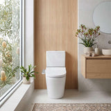 Kohler Grande Rimless Dual Flush Back to Wall Toilet Suite Combo with Englefield Intelligent Electric Heated Toilet Seat 650x395x830mm