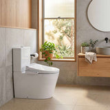 Kohler Grande Rimless Dual Flush Back to Wall Toilet Suite Combo with Englefield Intelligent Electric Heated Toilet Seat 650x395x830mm