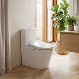 Kohler Grande Rimless Dual Flush Back to Wall Toilet Suite Combo with Englefield Intelligent Electric Heated Toilet Seat 650x395x830mm