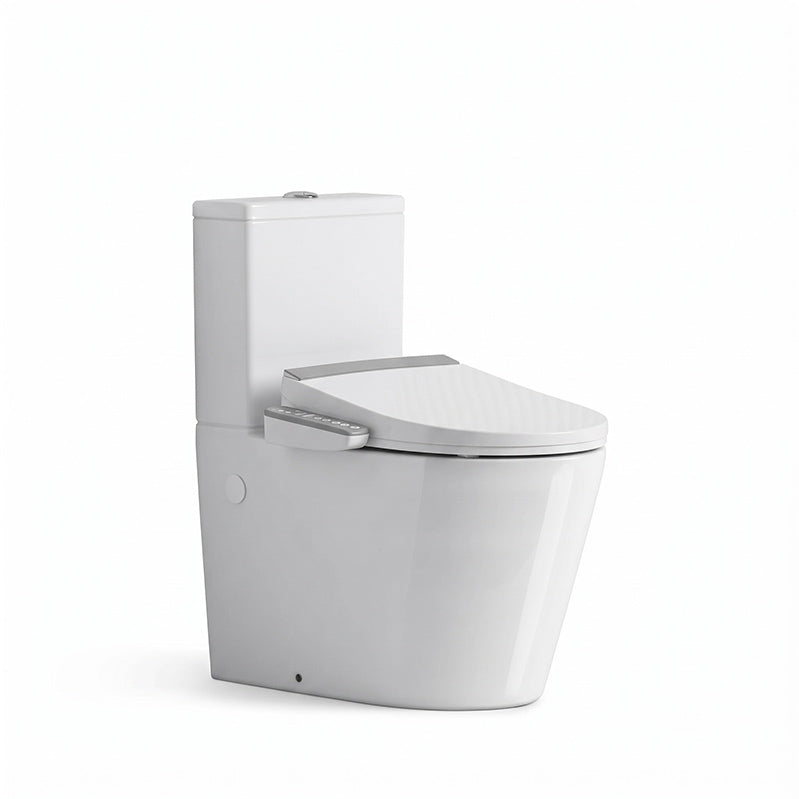 Kohler Grande Rimless Dual Flush Back to Wall Toilet Suite Combo with Englefield Intelligent Electric Heated Toilet Seat 650x395x830mm