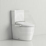 Kohler Grande Rimless Dual Flush Back to Wall Toilet Suite Combo with Englefield Intelligent Electric Heated Toilet Seat 650x395x830mm