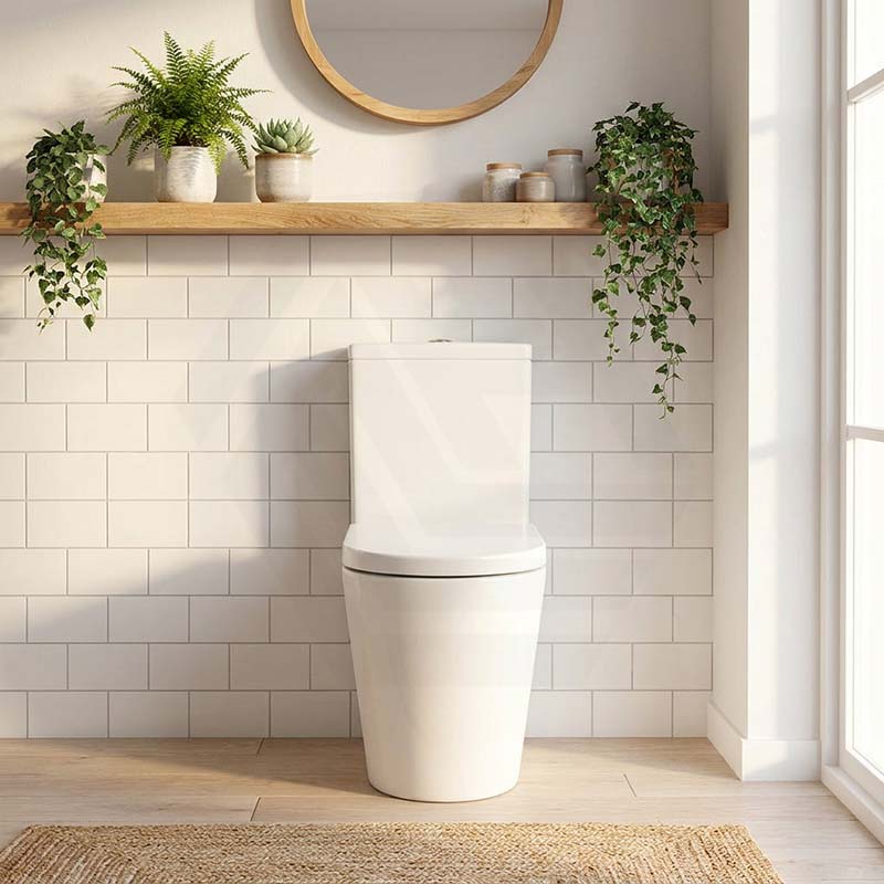 Kohler Grande Rimless Dual Flush Back to Wall Toilet Suite 680x370x790mm - Gloss White
