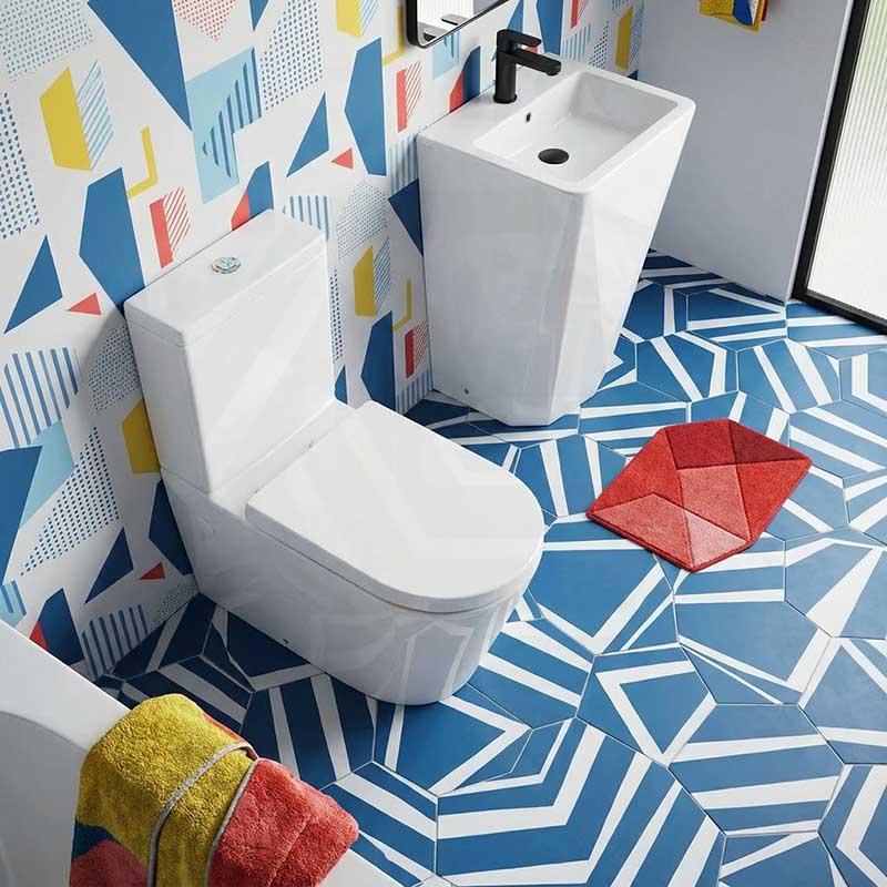 Kohler Grande Rimless Dual Flush Back to Wall Toilet Suite 680x370x790mm - Gloss White
