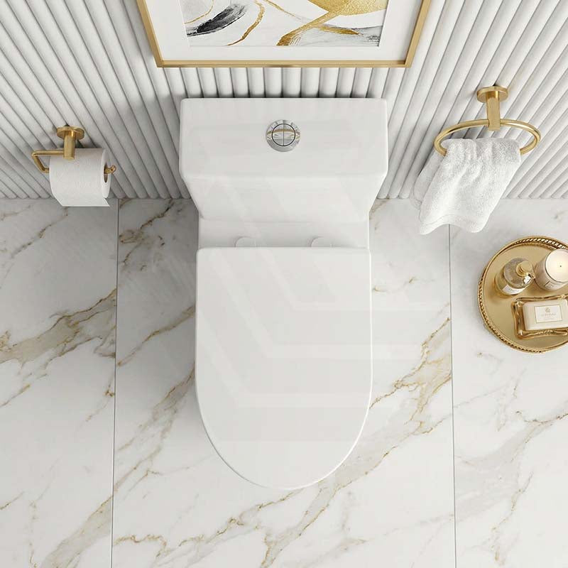 Kohler Grande Rimless Dual Flush Back to Wall Toilet Suite 680x370x790mm - Gloss White
