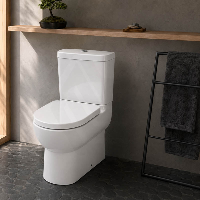 Kohler Reach™ Compact Back to Wall Toilet Suite Box Rim Rear/Side Inlet 600x406x835mm - Gloss White