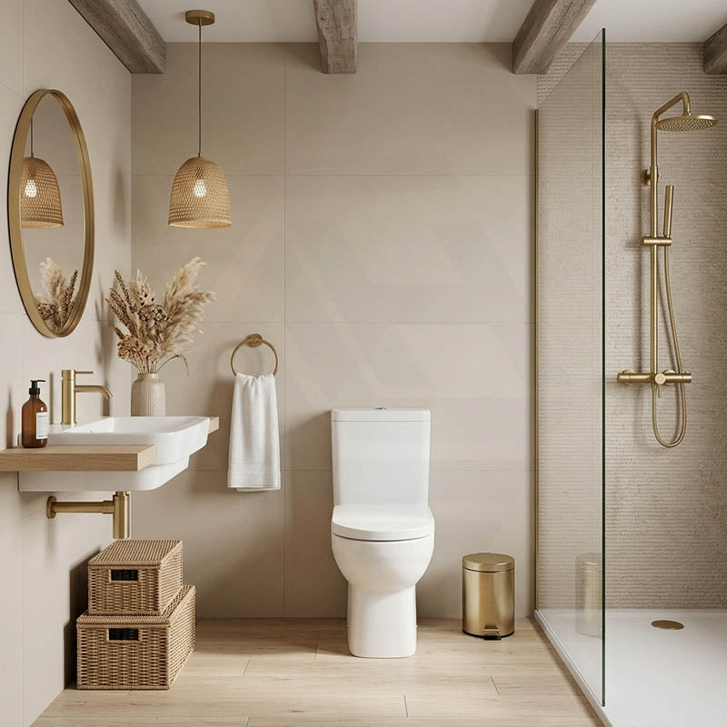 Kohler Reach™ Compact Back to Wall Toilet Suite Box Rim Rear/Side Inlet 600x406x835mm - Gloss White