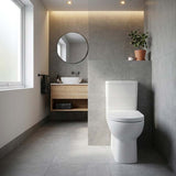 Kohler Reach™ Compact Back to Wall Toilet Suite Box Rim Rear/Side Inlet 600x406x835mm - Gloss White