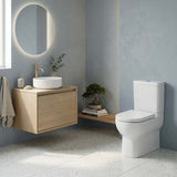 Kohler Reach™ Compact Back to Wall Toilet Suite Box Rim Rear/Side Inlet 600x406x835mm - Gloss White