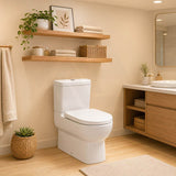 Kohler Reach™ Compact Back to Wall Toilet Suite Box Rim Rear/Side Inlet 600x406x835mm - Gloss White