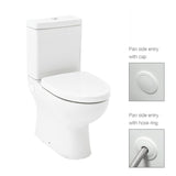 665x378x850mm Kohler Parliament Close-Coupled Toilet Suite Gloss White Box Rim Rear/Side Inlet