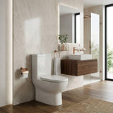 Kohler Parliament Back to Wall Toilet Suite Box Rim Rear/Side Inlet 665x378x850mm - Gloss White