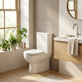 Kohler Parliament Back to Wall Toilet Suite Box Rim Rear/Side Inlet 665x378x850mm - Gloss White