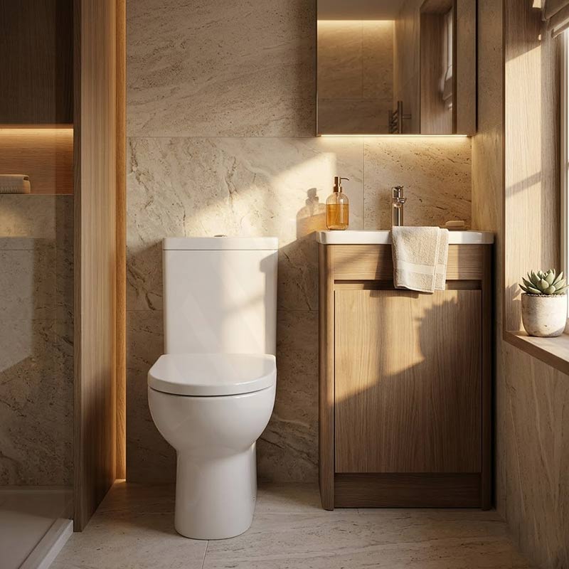 Kohler Parliament Back to Wall Toilet Suite Box Rim Rear/Side Inlet 665x378x850mm - Gloss White