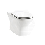 Kohler ModernLife 560x360x390mm Vitreous China Gloss White Rimless Wall Faced Toilet Pan with Seat