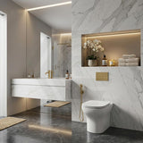 Kohler ModernLife Vitreous China Rimless Wall Faced Toilet Pan Only, Seat Cover Available 560x360x390mm - Gloss White