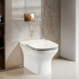 Kohler ModernLife 560x360x390mm Vitreous China Gloss White Rimless Wall Faced Toilet Pan with Seat