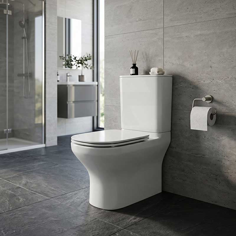 Kohler ModernLife™ Back to Wall Toilet Suite Dual Flush with Elite Seat Rimless Top Inlet Only 650x394x759mm - Gloss White