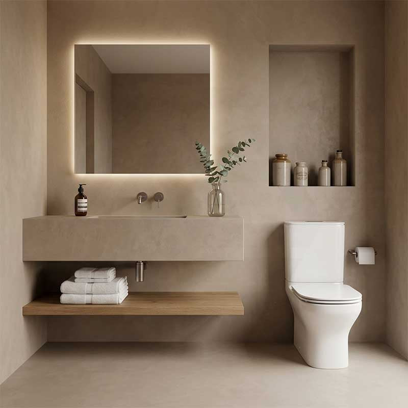 Kohler ModernLife™ Back to Wall Toilet Suite Dual Flush with Elite Seat Rimless Top Inlet Only 650x394x759mm - Gloss White