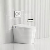 KB Australia Modena Wall Faced Smart Toilet Floor Pan Gloss White Available In Pneumatic Frameless In-Wall Concealed Cistern & Push Button