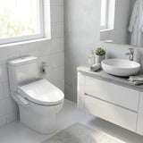 505mm Englefield Length Intelligent Electric Heated Toilet Cover Seat with Auto Self-cleaning and Air Dryer for toilet - Gloss White