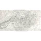 Noble Travertine Light Grey Lappato Stone Look 450x900mm Tile