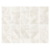 Noble Travertine White Beige Lappato Stone Look 450x900mm Tile