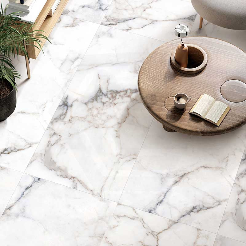 Culkin White Matt Marble Look 300/600/1200mm Tile