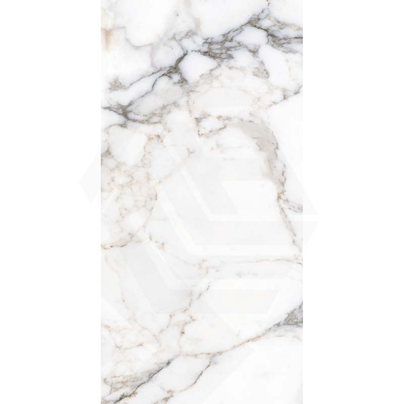 Culkin White Polished Marble Look 600x1200mm Tile