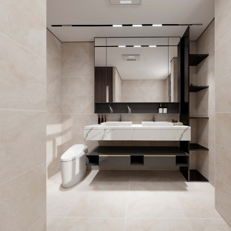 Noble Stone & Travertine Look Light Beige Matt Porcelain Tile 300/600mm
