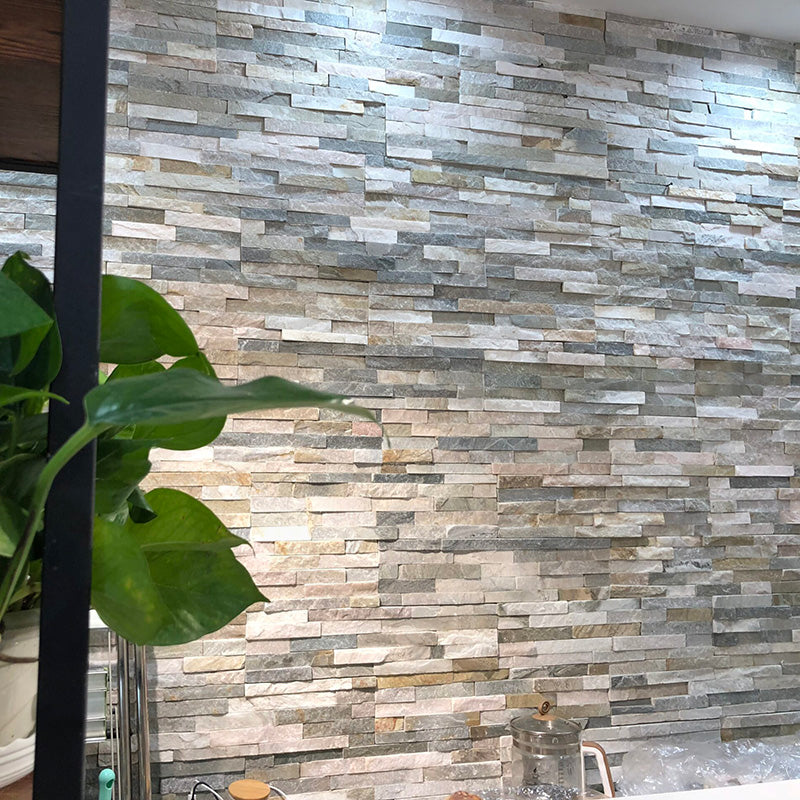 Stack Stone White & Beige External 150×600mm Tile