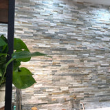 Stack Stone White & Beige External 150×600mm Tile