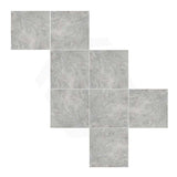 Orobico Medium Grey Stone Look Polished Porcelain Tile 600x600mm