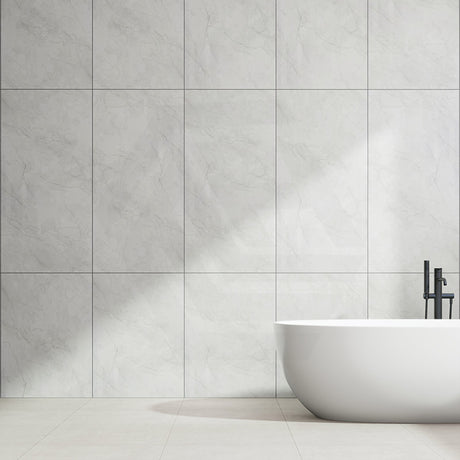 Belga White Honed Marble Look 300/600/1200mm Tile