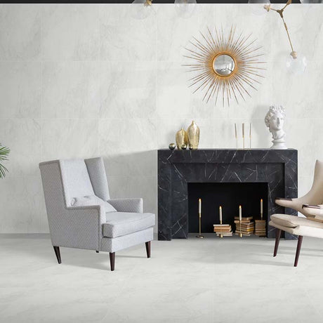 Belga White Honed Marble Look 300/600/1200mm Tile