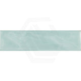 Wavy Light Green Gloss Subway Ceramic Tile 75×300mm