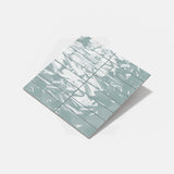 Wavy Sea Green Gloss Subway Ceramic Tile 75×300mm