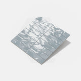 Wavy Frost Blue Gloss Subway Ceramic Tile 75×300mm