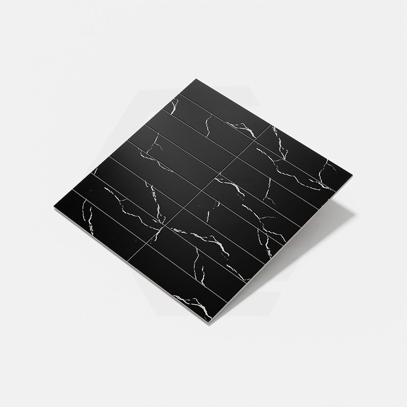 Nero Macquina Matt Subway Porcelain Tile 75×300mm