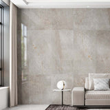 River Grey Marble Look Polished Porcelain Tile 600x1200mm