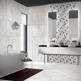 Ceramic Pacific GEO Decor Light Grey Polished 300×600mm Tile