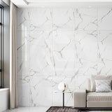 Valetta Calcutta White Polished Marble Look Tile 600x1200mm