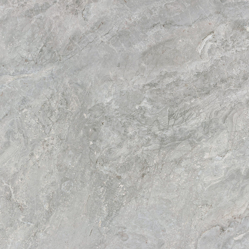 Orobico Medium Grey Stone Look Polished Porcelain Tile 600x600mm