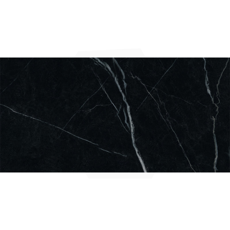Nero Marquina Black Marble Look Polished Porcelain Tile 300/600mm