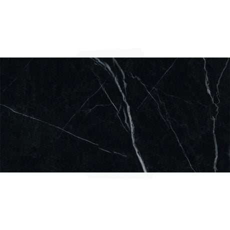 Nero Marquina Black Marble Look Polished Porcelain Tile 300/600mm