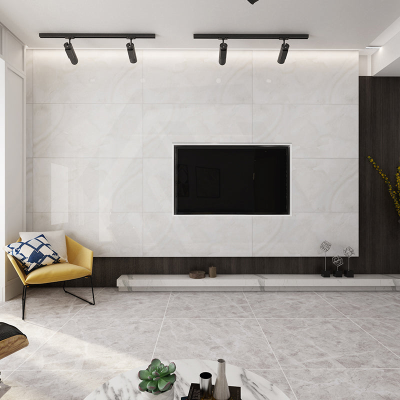 Valetta Ice White Matt Marble Look Tile 600x1200mm