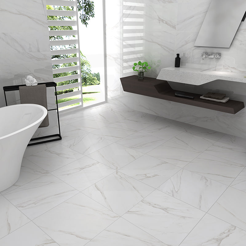 White Cliff Marble Look Matt Porcelain Tile 300/600mm