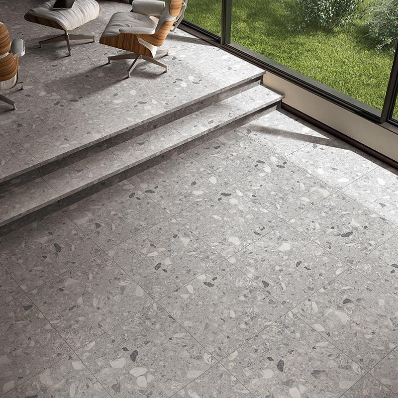 Rock Salt Light Grey Matt Terrazzo Look 300/600mm Tile