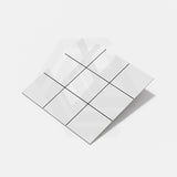 Ceramic White Glossy Cushion Edge Wall Tile 100/152/200/300mm
