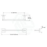Kohler 305Mm Single Square Brushed Nickel Hand Towel Holder Holders