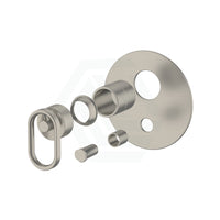 Kohler Components Brushed Nickel Round Plate Shower/Bath Mixer With Diverter Thin Trim Kit Only 